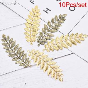 【ZP】 Flash Sale Cute 10Pcs/set Vintage Leaf Filigree Wraps Connectors Metal DIY Craft Jewelry Making