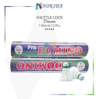 Nokida Shuttlecocks Badminton Domino [1 Pack] / Kok Bulu Tangkis Shuttle cocks / Bola Alat Olahraga