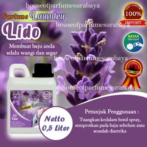 Parfum Laundry Aroma LIDO 500ml / Parfum Laundry Wangi Tahan Lama / Pewangi Pakaian / Pengharum Pakaian / Lido / Bisa COD