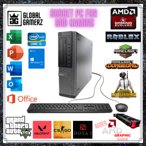 [REFURBISHED DESKTOP] FOR GAMING WITH *AMD DDR5 GRAPHIC CARDS* DELL OPTIPLEX 390790990 DT / i5-2ND GEN