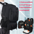 50/80L เป้เดินทาง กันน้ำ เป้โน๊ตบุ๊ค นิ้วกระเป๋าเป้สะพายหลังกระเป๋าเดินทางพร้อมช่องใส่รองเท้า. 