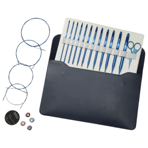 Afghan Tunisian Crochet Hook Interchangeable Circular Knitting Needle Set 3-10.0mm Carpet Crochet Hook Set