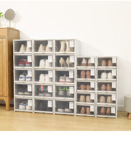 ชุดกล่องใส่รองเท้า บาสเก็ต รองเท้า แบบลิ้นชัก เปิดปิด ส้นเตี้ย กล่องเก็บรอง ชั้นวาง 🛒พร้อมส่ง