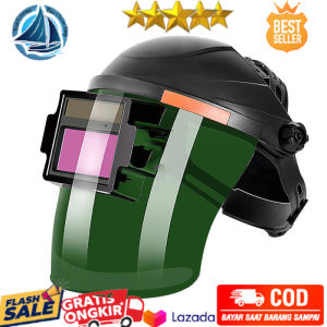 DAPATKAN POTONGAN 7K TERBATAS🔥 TERBATAS! - Helm las automatic welding mask cap arc shield soldering Auto Darkening