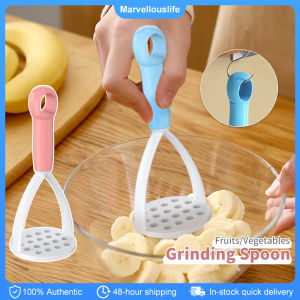 Plastic Pressed Potato Masher Potato Pusher Smooth Mashed Potatoes Crusher Kitchen Accessories