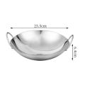 Higher Home Thickened Stainless Steel Wok For Gas Stovetop And Induction Cooker 9inch/10inch/11inch. 