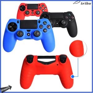 【jianzhanqinl】 เคส PS4เกมแพดสำหรับอุปกรณ์ควบคุม PlayStation 4แบบซิลิโคนนิ่มพร้อมปลอกควบคุมสำหรับจอยสติ๊ก