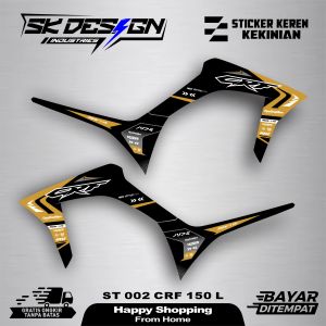 ST 002 Sticker Striping Motor HONDA CRF 150 L List Keren Terbaru -Sudah Cutting -Tinggal Pasang