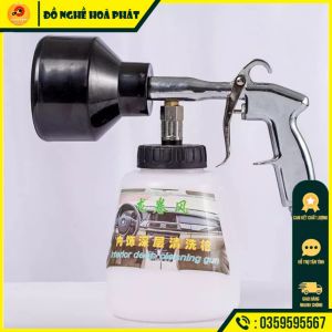 Súng phun tạo bọt tuyết kèm bình 1 lít rửa xe Đài loan dùng cho máy nén khí - bình xịt bọt tuyết khí nén