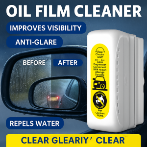 แปรงทำความสะอาดฟิล์มน้ำมันกระจกรถยนต์ ป้องกันฝนและหมอก แปรงทำความสะอาดฟิล์มน้ำมันกระจกสำหรับกระจกหน้ารถ