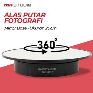 COD TaffSTUDIO Alas Putar Fotografi Untuk Live Produk Jualan Mirror Rotating 360 200mm - QM104712