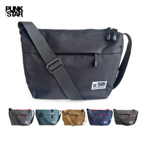 PUNKSTAR Water Resistant Lightweight Multi Pockets Casual Sling Messenger Bag Cross Body Bag Fit 11 inch Tablets YKK Zip for Men Women Kids