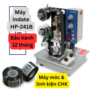 Combo MÁY + MỰC INDATE bán tự động HP-241B máy indate bán tự động in NXS HSD