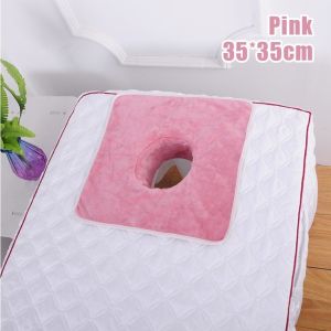 Square Velvet Thickened Beauty SPA Massage Table Planking Towel With Face Hole SPA Massage Bedspread