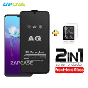PAKET 2in1 Tempered Glass Anti Glare Vivo V20 Free Tempered Glass Camera Lens