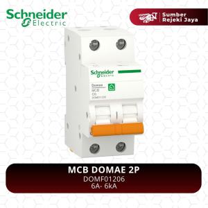 Schneider MCB DOMAE 2P 6A 6kA | DOMF01206 Merlin Gerin Orange
