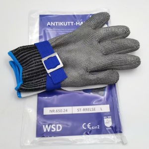 Sarung Tangan Pelindung Keselamatan Anti-Pemotongan Kawat Baja Tahan Karat Tahan Karat