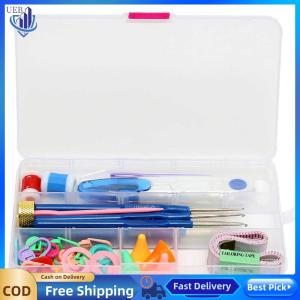 [Ueb Wholesale Center]16 Size Crochet Hook Set Knitting Needle Stainless Steel Crochet Needles Set Ergonomic with Case for Adults Beginners