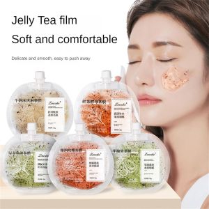 Zencolor ทาครีมพอกหน้าและติดตั้งสะดวก Jelly Tea Mask ให้ความชุ่มชื้นและปรับผิวให้กระจ่างใส Rose Green Tea Sleep Mask Mask หน้ากากนอนหลับผลิตภัณฑ์ดูแลผิว30G