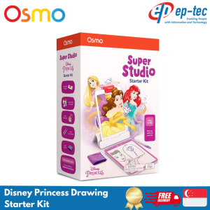 Osmo Super Studio Disney Princess Drawing Starter Kit for Kids of Ages 5-11 with Base STEM Education Home-based Learning Kit