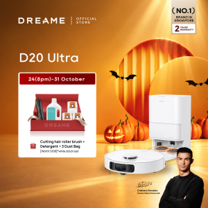 【BEST VALUE】Dreame D20 Ultra / D30 Ultra CE / L50 Ultra CE Robot Vacuum | 25000Pa Suction | 80°C Hot Wash | 50°C Hot Dry