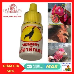 thuốc gà đá - nhỏ mắt - đau mắt - 1 LỌ.sưng mắt - chảy nước mắt - đục giác mạc.nhỏ măt vàng.sán mắt.bọt mắt gà.