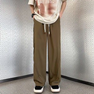 American Style Wide-Leg Pants for Men Summer Trend Korean Loose Design Pants ins Flowing Straight-Leg Casual Trousers