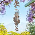 Bigfoot Wind Chimes Outdoor Sasquatch Decor, Deep Tone Soothing Melodic Tones Windchime, Memorial Wind Chimes for Outside with Big Foots Wind Catcher, Best Gifts for Men/Women Porch Garden Decoration. 