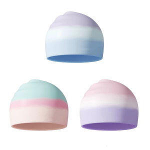 Swimming Hat for Women Teen Short/Long Hair Silicone Swim Hat Water Resistant Surfing Hat Comfortable Elastic Swim Hat