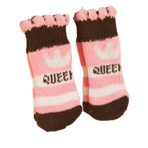 LUAN300603 4Pcs Dustproof Dog Boots Disposable Non-Slip Pet Socks Cartoon Non-woven Fabric Dog Paw Protection Foot Covers for Puppy