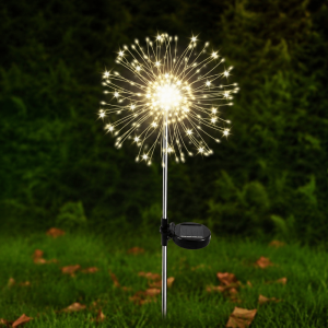 NEXTYOO Chống thấm nước Đèn LED hình pháo hoa năng lượng trời Đèn đường 8 Chế Độ Đèn sân vườn năng lượng trời LED Có thể điều chỉnh Đèn cảnh quan năng lượng trời Trang trí sân vườn