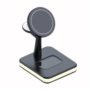 Wireless Magnetic Fast Chargers Stand For iPhone 15 14 Pro Max Mini Dock Station For Airpods Pro/Apple watch