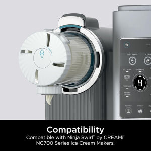 LEI ไพน์และฝาปิดสำหรับไอศครีม NC700ซีรีส์นินจาหมุนและซอฟท์ให้บริการเครื่องล้างจานปลอดภัย XSK7PNTLD2B64B