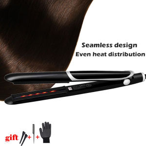 Professional Hair Straightener Curler Hair Flat Iron Negative Ion Infrared Hair Straighting Curling Iron Corrugation LED Display