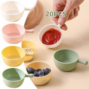 4/20PCS Colorful  Mini Sauce Dish Bowls Ketchup Side Dish Tableware Condiments