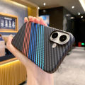 Carbon Fiber Kevlar Pattern PC Armor Case Shockproof Retro Lines Cover Business And Luxury iPhone 16 15 14 Plus 13 12 11 Pro Max. 