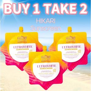 FL 【BUY 1 TAKE 2】 HIKARI Ultra White Sunscreen Whitening Wear Sun Screen Sunblock Skincare Tinted Soon