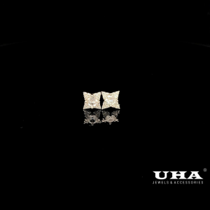 B1623 Bông tai nữ đính đá CZ cao cấp thiết kế tinh tế nhẹ nhàng cao cấp UHA