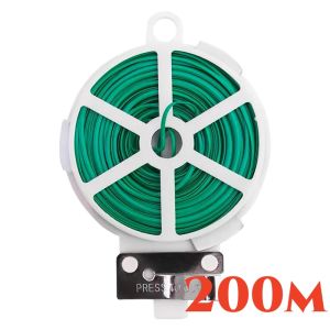 Garden Twist Tie Wire Spool Roll For Used For Fixing Plants Long 200m With Cutter/Gardening Tools