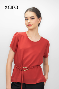XARA Eliana Belted Blouse