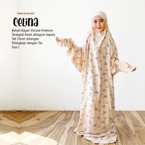 Erlimakids Mukena Terusan Anak Motif Hana Series Bahan Rayon Viscose Premium - BISA COD