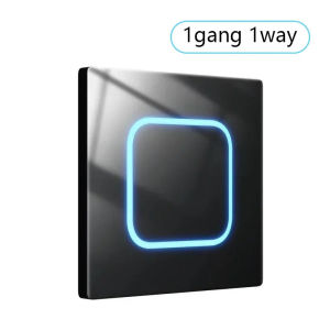 Tempered Glass Panel 1 2 3 4 Gang Wall Button Light Switch 1 2Way International universal LED Indicator reset point Power ON OFF