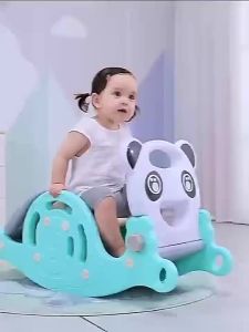 Osaka 4 in1 Slide for Kids Playground Children‘s Slide with Basketball & Rocking Horse for Kids