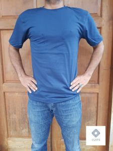 Promo Kaos Polos Lengan Pendek Biru Navy Cotton Combed 30s Termurah!!!