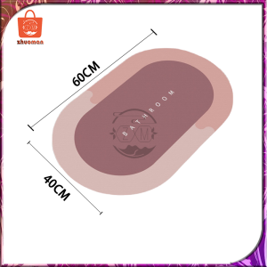 พรมปูพื้น พรมเช็ดเท้าห้องน้ํา ผ้าเช็ดเท้า พรมเช็ดเท้าห้องน้ํา พรมห้องครัว พรมเช้ดเท้า พรมเช็ดเท้าแห้งไว ไม่อับชื้น ขนาด40cm X 60cm
