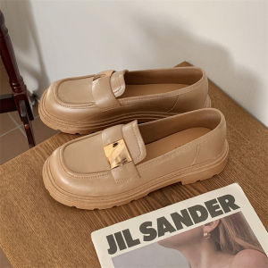 Free Shipping New Solid-Color Round-Toe Women’S Flats With Thick Soles Fashionable For All Seasons Casual For Outdoor Wear And Featuring A Low-Cut Design