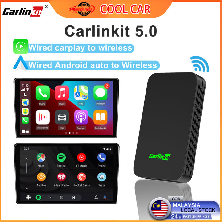 Carlinkit 5.0 wired to wireless carplay Carlink kit 4.0 android auto ...