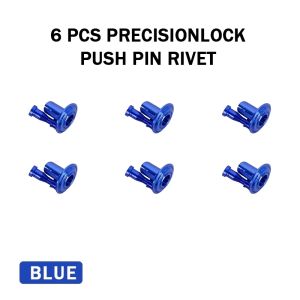 6/12PCS PrecisionLock Push Pin Rivet CNC Aluminum M5x15 for Motorcycle Universal
