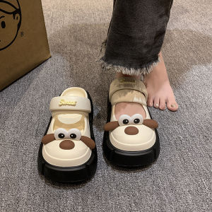 [Free Shipping] Dog-Themed Clogs WomenS Outdoor Slippers 2026 Summer Collection Thick-Soled Non-Slip Beach Sandals Versatile For Indoor And Outdoor Wear Trendy Ins-Style Sandals Non-Slip And Odor-Resistant
