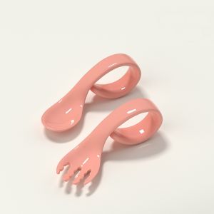 Bộ thìa dĩa uốn cong Misuta đồ dùng ăn dặm cho bé DD345